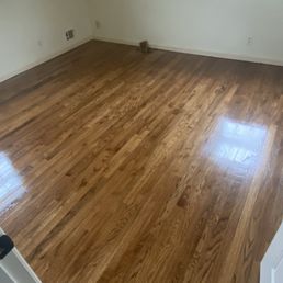 Recent office floor after 30 years of wall to wall carpet. Recent office floor after 30 years of wall to wall carpet.