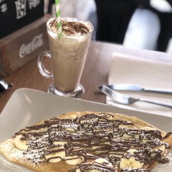 French Greed - Crepes, banane, Nutella & mocha frappe - Coffee & Tea Near Me - Strasbourg, 67