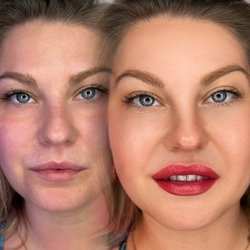PMU by Yana - Lip blush before and after