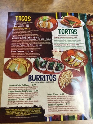 Menu photo 5 Taqueria La Tradicional Forest, VA Menu photo 5 Taqueria La Tradicional Forest, VA