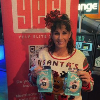 Press Start - Julie A with toys for the toy drive. - Bars Near Me - Reno, Nevada Press Start - Julie A with toys for the toy drive. - Bars Near Me - Reno, Nevada