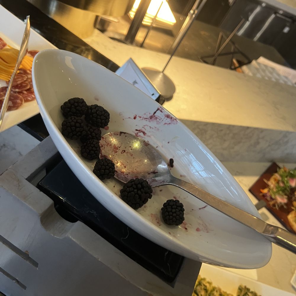 Margaux - This was the fruit, never refilled for the 1-1.5 we were there.  I watched, bc I was sitting close to the buffet area. - French Near Me - Grand Rapids, Michigan