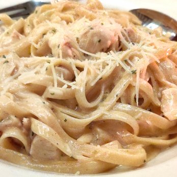 Roman Cucina - a plate of pasta with shrimp and parmesan cheese - Italian Near Me - Dallas, Texas Roman Cucina - a plate of pasta with shrimp and parmesan cheese - Italian Near Me - Dallas, Texas