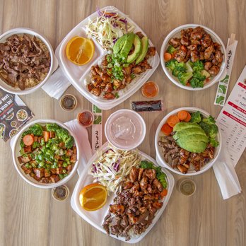 Flame Broiler - a variety of bowls of food - Fast Food Near Me - Mojave, California