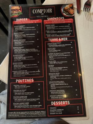 Menu photo 2 Comptoir 400 Montreal, QC Menu photo 2 Comptoir 400 Montreal, QC