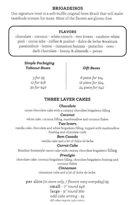 Menu photo 7 Brigadeiro Bakery New York, NY Menu photo 7 Brigadeiro Bakery New York, NY