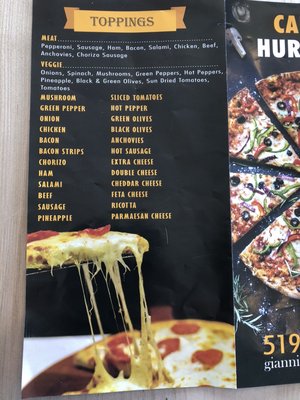 Menu photo 1 Gianni’s Pizza & Wings Erin, ON Menu photo 1 Gianni’s Pizza & Wings Erin, ON
