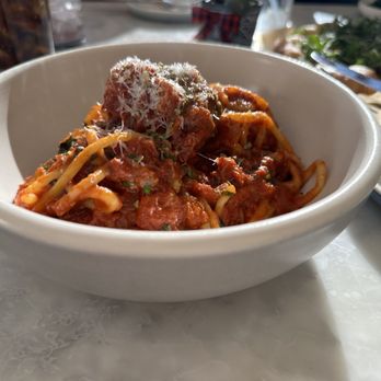 North Italia - This is their spaghetti and meatball plate. - Italian Near Me - Austin, Texas North Italia - This is their spaghetti and meatball plate. - Italian Near Me - Austin, Texas