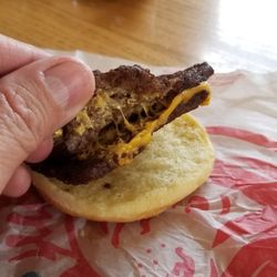 Wendy's - The worst looking double cheese burger ever. Apparently all Wendy's are not created equal.