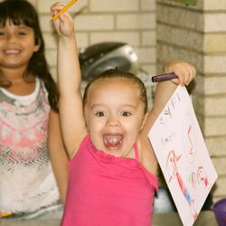 Discovery World Learning Center - The Pre-K kids are proud of their work.