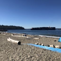 Beach area and totem pole~ Beach area and totem pole~