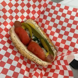 Chicago Hot Dogs and Beef - Chicago dog dragged thru the garden