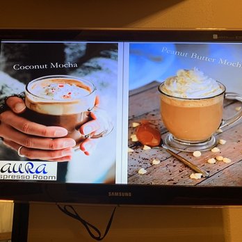 Aura Little Cafe - Screen reflects menu - Coffee & Tea Near Me - Lancaster, Pennsylvania