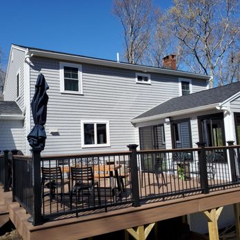 Serpa Home Improvement - The new deck, siding, slider, trim. - Roofing Near Me - Bridgewater, Massachusetts