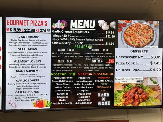 Menu photo 2 Giant Pizza Sacramento, CA Menu photo 2 Giant Pizza Sacramento, CA