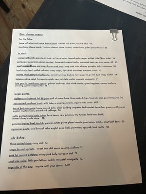 Menu photo 1 Bia Rhinebeck, NY Menu photo 1 Bia Rhinebeck, NY
