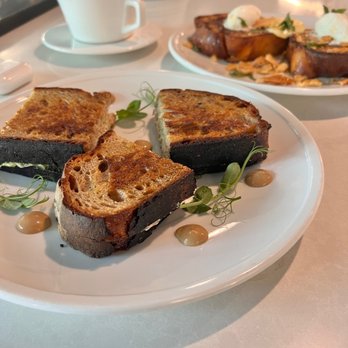 Arcade Downtown - Spring pea grilled cheese - Cafes Near Me - Riverside, California