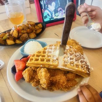 Genki Kitchen - Chicken Katsu and Waffle Nut. Delicious - Japanese Near Me - Sacramento, California