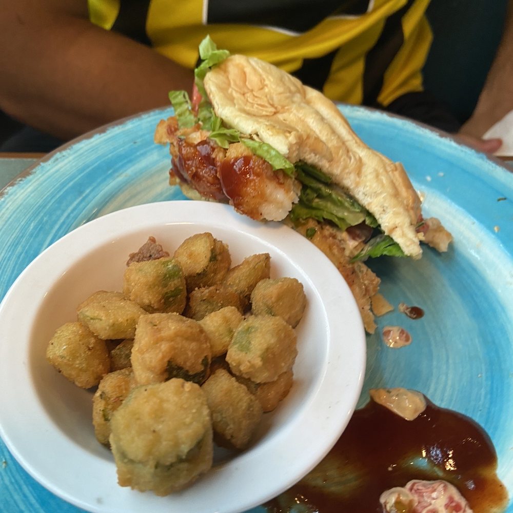 Papa's Bar-B-Que & Seafood - Shrimp Po boy and fried okra - Barbeque Near Me - Savannah, Georgia Papa's Bar-B-Que & Seafood - Shrimp Po boy and fried okra - Barbeque Near Me - Savannah, Georgia