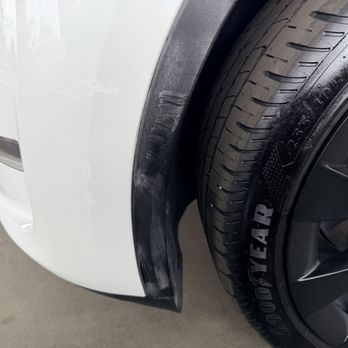 CarMax - Front left tire and frame damage that somehow was overlooked before vehicle was placed on the sales lot. - Car Buyers Near Me - Riverside, California