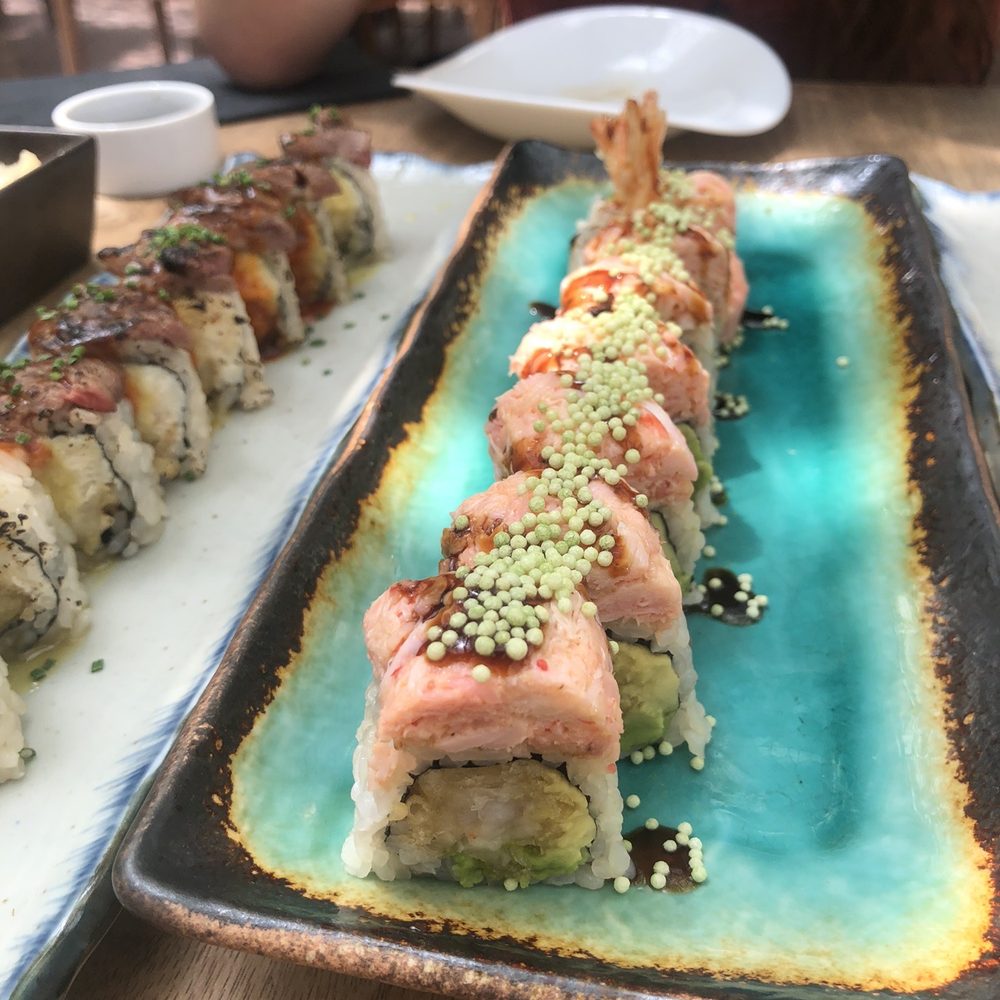Sushi Lab Rooftop - Matcha crunch roll - Japanese Near Me - New York, New York