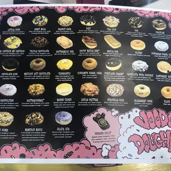 Voodoo Doughnut - 6/25/18 Printed Menu - Bakeries Near Me - Orlando, Florida Voodoo Doughnut - 6/25/18 Printed Menu - Bakeries Near Me - Orlando, Florida