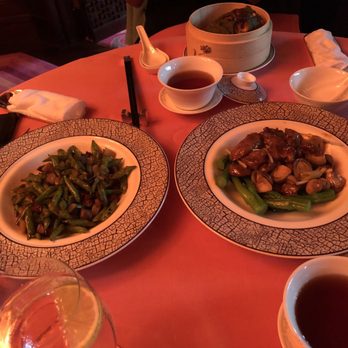 文華廳 - Our Duck with veggies and another veggie dish which I can't recall! - Cantonese Near Me - Hong Kong, HK