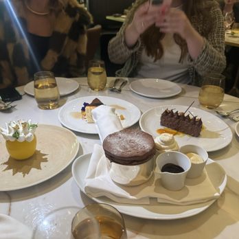 Spago - Desserts to die for. Spiked lemon and chocolate soufflé was delicious!! - New American Near Me - Las Vegas, Nevada Spago - Desserts to die for. Spiked lemon and chocolate soufflé was delicious!! - New American Near Me - Las Vegas, Nevada