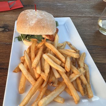 BLVD Kitchen & Bar - Salmon sandwich an fries - American Near Me - Scottsdale, Arizona BLVD Kitchen & Bar - Salmon sandwich an fries - American Near Me - Scottsdale, Arizona