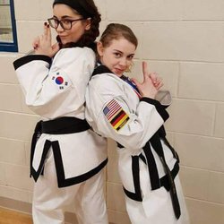 Double Dragon Tang Soo Do - Two of Double Dragon's awesome Black Belts, up to no good!