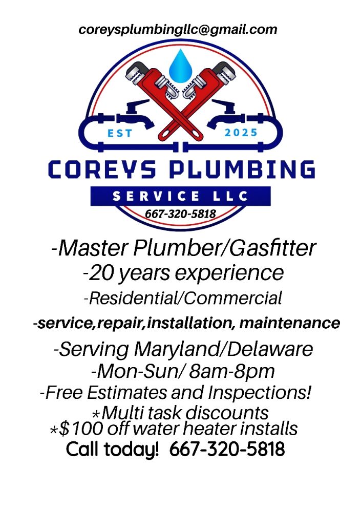 Slide of Coreys Plumbing Service