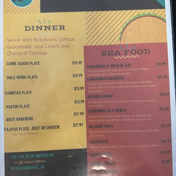 El Taco Bravo Restaurant - menu - Mexican Near Me - King City, California El Taco Bravo Restaurant - menu - Mexican Near Me - King City, California