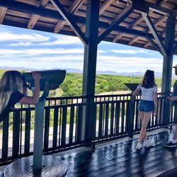National Yuma Crossing Heritage Area - View deck at Yuma Territorial Prison overlooking the Colorado River and granite outcroppings.