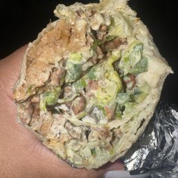 The Señor Sisig Burrito pork The Señor Sisig Burrito pork