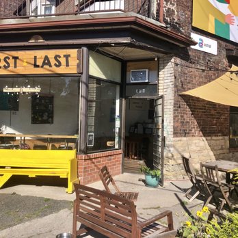 First And Last Coffee Shop - Outside with cute patio! - Cafes Near Me - Toronto, Ontario
