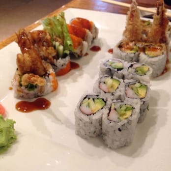 Ocean Sushi - Left: spider roll Back right: shrimp tempura roll Right: California roll - Sushi Bars Near Me - Liverpool, New York Ocean Sushi - Left: spider roll Back right: shrimp tempura roll Right: California roll - Sushi Bars Near Me - Liverpool, New York
