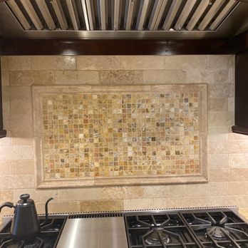 Best Cleaning And Restoration - The backsplash behind a very often used stove has been degreased, cleaned and sealed!!! - Tiling Near Me Best Cleaning And Restoration - The backsplash behind a very often used stove has been degreased, cleaned and sealed!!! - Tiling Near Me