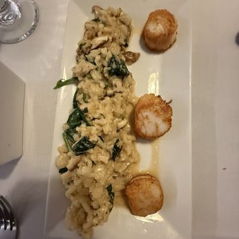 Tisha's Cape May - Scallops with risotto - Seafood Near Me - Cape May, New Jersey Tisha's Cape May - Scallops with risotto - Seafood Near Me - Cape May, New Jersey
