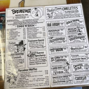 Pacific Diner - Breakfast menu - Breakfast & Brunch Near Me - San Pedro, California