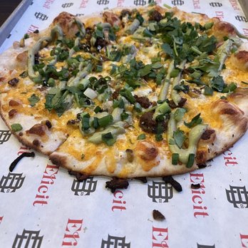 Elicit Brewing Co - Manchester - STREETZA with chorizo - Breweries Near Me - Manchester, Connecticut