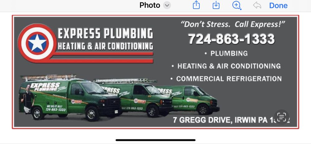Slide of Express Plumbing