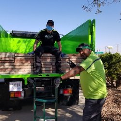 The Junkluggers of El Paso - Full yard cleanup in northeast El Paso w/ 2.5 tons of pavers - After