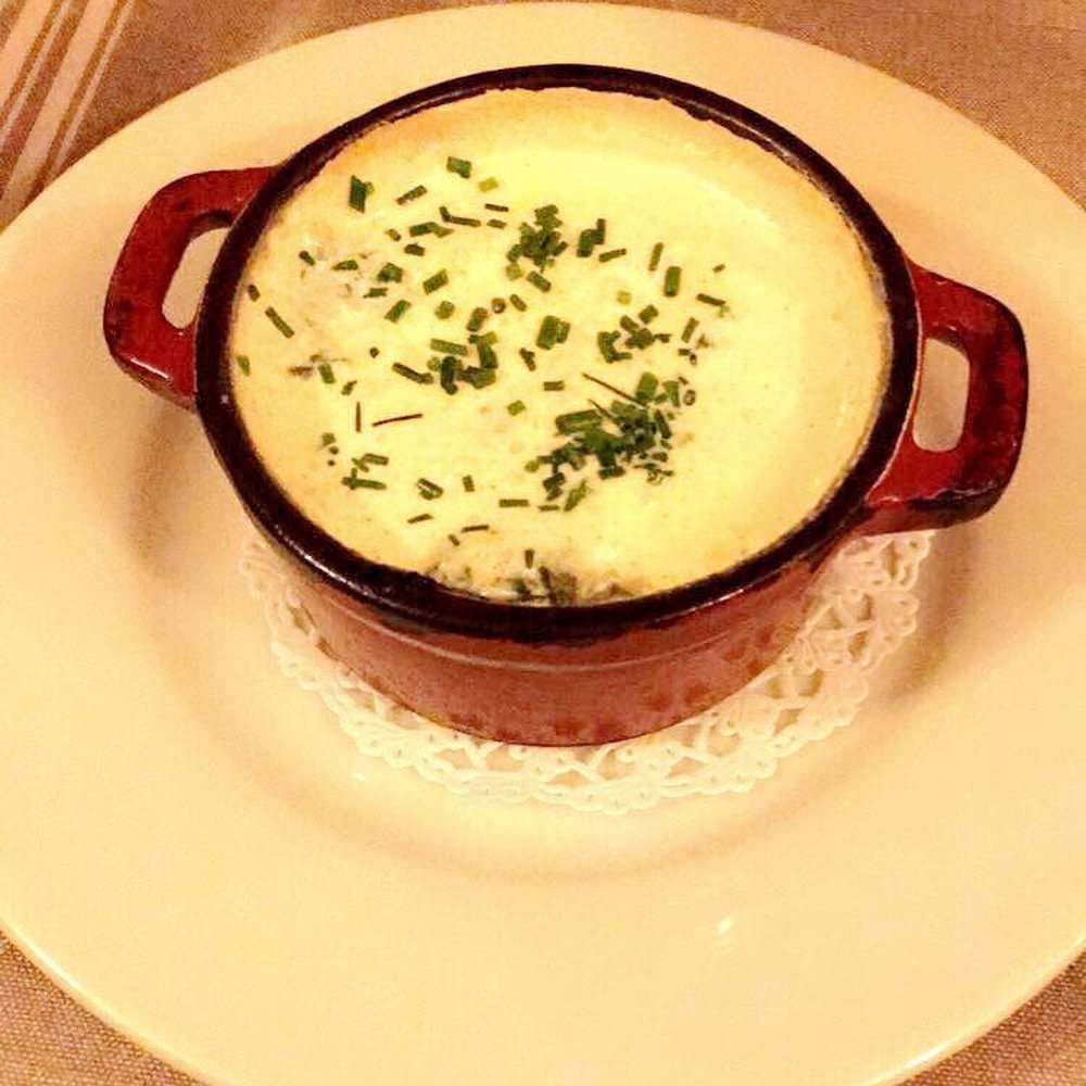 L'Estrapade - Cream spinach with soft boiled egg soup - French Near Me - Paris, 75 L'Estrapade - Cream spinach with soft boiled egg soup - French Near Me - Paris, 75