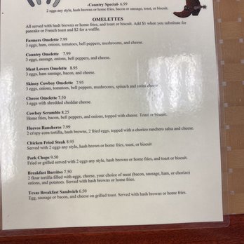 Countryside Cafe - Menu - American Near Me - Mexia, Texas