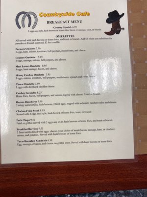 Menu photo 1 Countryside Cafe Mexia, TX