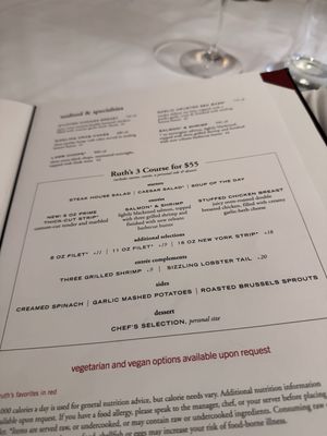 Menu photo 1 Ruth's Chris Steak House Philadelphia, PA Menu photo 1 Ruth's Chris Steak House Philadelphia, PA