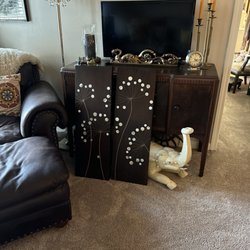 Junction Antique Mall - The two mahogany panels needed a little repair but I repaired them and now I'm trying to decide where to hang them absolutely fabulous!