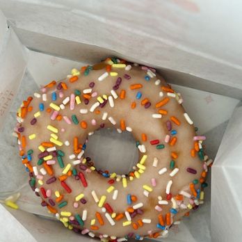 Dunkin' - Vanilla sprinkle donut - Donuts Near Me - Austin, Texas