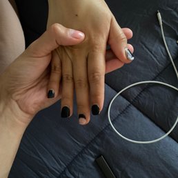 The ruins of 5 days and 10 nails fallen off thanks to harmony nails.