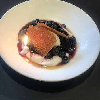 Gunshow - Coconut Cream, Honey Sorbet, Blueberry Compote, Lemongrass - New American Near Me - Atlanta, Georgia